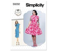 SIMPLICITY SS9292E5 Misses Dress E5(14-16-18-20-22), Paper, White