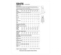 Simplicity SS9476GG Plus Size Dress GG (26W-28W-30W-32W)