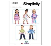 Simplicity SS9499OS UNDEFINED Doll Clothes OS (ONE Size)