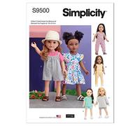 Simplicity SS9500OS UNDEFINED Doll Clothes OS (ONE Size)