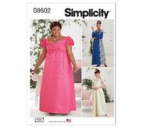 Simplicity SS9502AA Misses/Plus Size Costume AA (10-12-14-16-18)