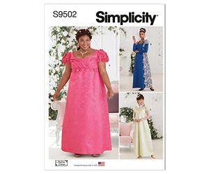 Simplicity SS9502AA Misses/Plus Size Costume AA (10-12-14-16-18)