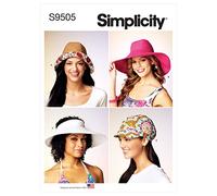 Simplicity SS9505A Hats in Four Styles A S-M-L