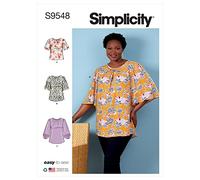 Simplicity SS9548GG Women's Top and Tunic GG 26W-28W-30W-32W