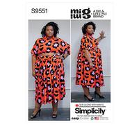 Simplicity SS9551F5 Women's Tops, Skirt and Shorts F5 18W-20W-22W-24W-26W