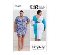 Simplicity SS9599G5 Plus Size Dress G5 (26W-28W-30W-32W-34W)