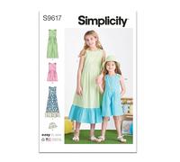 Simplicity SS9617K5 Child/Girl Dress K5 (7-8-10-12-14)
