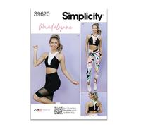 Simplicity SS9620AA Misses/Plus Size Sportswear AA (XS-S-M-L-XL)