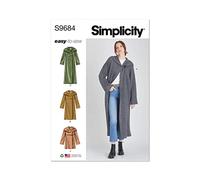 Simplicity SS9684H5 Misses' Hooded Coats and Jacket with Length Variations H5 (6-8-10-12-14)