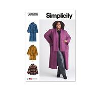 Simplicity SS9686W2 Womens' Coat and Jacket W2 (20W-22W-24W-26W-28W)