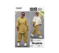 Simplicity SS9687K5 Misses' Jacket, Poncho and Trousers by Mimi G K5 (8-10-12-14-16)