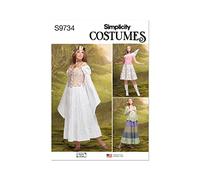 SIMPLICITY SS9734K5 Misses' Costumes by Andrea Schewe Designs K5 (8-10-12-14-16)