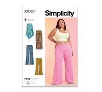 SIMPLICITY SS9752W2 Women's Knit Skirts and Trousers in Two Lengths W2 (20W-22W-24W-26W-28W)