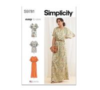 SIMPLICITY SS9781Y5 Misses' Dresses Y5 (18-20-22-24-26)