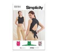 SIMPLICITY SS9784A Misses' Knit Tops A (XS-S-M-L-XL-XXL)
