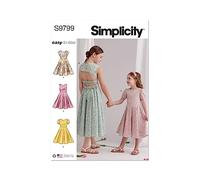 SIMPLICITY SS9799K5 Children's and Girls' Dresses K5 (7-8-10-12-14)