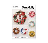 SIMPLICITY SS9810OS Seasonal Wreaths OS (ONE Size)