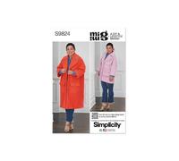 SIMPLICITY SS9824A Misses' Coat in Two Lengths by Mimi G Style A (XS-S-M-L-XL)