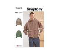 SIMPLICITY SS9829A Men's Half Zip Hoodie A (S-M-L-XL-XXL)