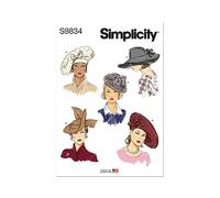 SIMPLICITY SS9834OS Misses' Hats in Five Styles OS (ONE Size)