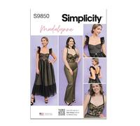 SIMPLICITY SS9850AA Misses' and Women's Dress and Jumpsuit by Madalynne Intimates AA (XS-S-M-L-XL)