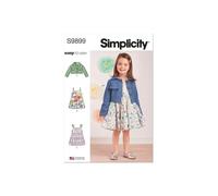SIMPLICITY SS9899A Toddlers' Jacket and Dresses A (1/2-1-2-3-4)