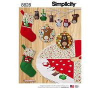 Simplicity US8828OSPattern 8828 Holiday Decorating, Paper, White, OS (ONE Size)