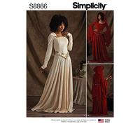 Simplicity US8866H5 Pattern S8866 Miss Petite Knit Costumes, H5 (6-8-10-12-14)