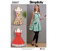 Simplicity Vintage Women's Apron Sewing Patterns, Paper, Sizes S-L