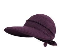 Simplicity Hats for Women UPF 50+ UV Sun Protective Convertible Beach Visor Hat, Dark B, One Size