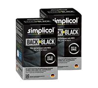 simplicol Back-to-Black, 2 Pack: Colour Refreshing and Renewal in The Washing Machine, Skin-Friendly, All-in-1, Complete DIY Mix with Textile Dye for Fabrics [2018 Version], 1 Stück (2er Pack)