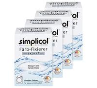 Simplicol Dye Fixative Expert: Increases the Durability and Color Brilliance of Dyed Textiles - Colour Fixer Suitable for Use in Washing Machine and Bowl- 4 Pack