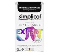 simplicol expert fabric paint for washing machine or manual colouring: Tie Dye, Recolour, and Restore Your Fabrics and Clothes - Midnight Black (pack of 1)