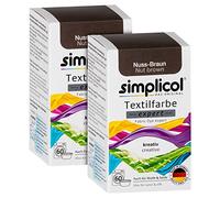 simplicol expert fabric paint for washing machine or manual colouring: Tie Dye, Recolour, and Restore Your Fabrics and Clothes - Nut Brown
