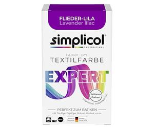 Simplicol Expert Textile Paint for Creative, Simple, Lilac 1707 Washing Machine or Manual Dyeing