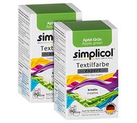 simplicol Fabric Paint for Washing Machine, Apple Green - Dye, Recolour, Transform Your Fabrics and Clothes, 300.0 grams