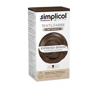 Simplicol Intensive (18 Colours) 1816: easy fabric dyeing in the washing machine - Complete kit with dye and fixing powder, liquid powder, espresso-brown, 16 x 6.2 x 8cm