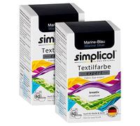 simplicol Textile Dye Expert Marine Blue 1708, Pack of 2: Colour for Creative, Easy Dyeing in The Washing Machine or Manual, 150 g (Pack of 2)