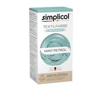 simplicol Textile Dye Intensive Mint Petrol, Easy Dyeing in The Washing Machine, Liquid Colour & Fixing Powder, Pack of 1