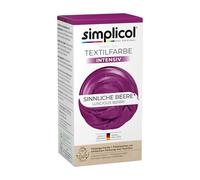 simplicol Textile Dye Intensive Sensual Berry, Pack of 1, Machine Washable, Liquid Colour & Fixing Powder with Salt, Fabric Colour for Redying, Recolouring and Refreshing