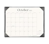 Simplified Desk Calendar 2025-2026 with Desktop Mat, Cabbrix Large Desk Pad Calendar 21" x 16-1/2" From July 2025 to December 2026, Desk Blotter Calendar 2025 for Home School and Office (Black)