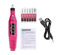 Simplified Electric Nail Sander Pedicure Manicure Tools Professional Nail Drill Machine Low Noise Cutters Nail File Kit(Red)