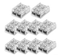 Simplified Installation with These LED Connector Terminals Ten Pcs Suitable for Multiple Projects (8mm Strip to wire)