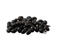 Simplified Line Management Fishing Tackle Zip Rig Slider Beads with Rolling Swivels (50pcs)
