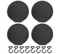 Simplified Maintenance A Complete Package Of Four Heavy Duty Vehicle Tires Covering Solutions With Upgraded Hook Technology For Use (Black S)