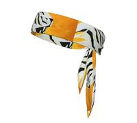 Simplified Tiger Head Sports Cooling Headband Neutral Double Sided Headband Running Fitness Karate Yoga Soccer Use