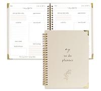 Simplified To Do List Notebook - Aesthetic Daily Planner to Easily Organize Your Tasks And Boost Productivity - Stylish Undated Planner And School or Office Supplies For Women