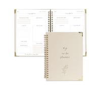 Simplified To Do List Notebook - Aesthetic Daily Planner to Easily Organize Your Tasks And Boost Productivity - Stylish Undated Planner And School or Office Supplies For Women
