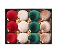 Simplify Your Holiday Prep with a Set of 12 PCS Decorative Plastic Ball Ornaments (A)