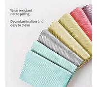 Simplify Your Housework with These 5pcs Soft Fish Scale Design Microfiber Cleaning Rags